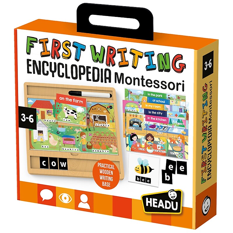 Headu First Writing Encyclopedia Montessori, Assorted Colors (HDUEN57915) image 1