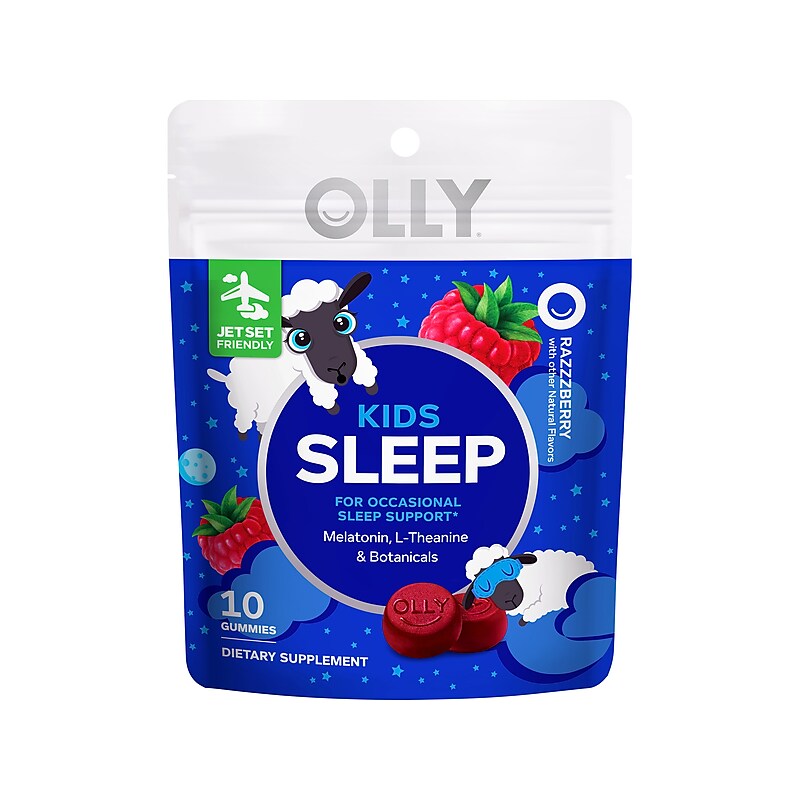OLLY Sleep Kids' Gummy, Razzzberry, 10/Pack (20169) image 1