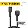 NXT Technologies™ 4 Ft. Braided USB-C to USB-A Cable, Black (NX60473)~#|#~D3A044F6-78A4-407E-A0DC58CE18A5F9D5_sc7