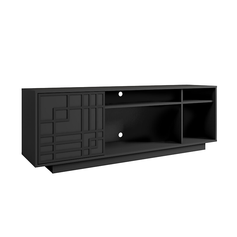 Techni Mobili Contemporary TV Stand, Screens Up to 70", Black (RTA-945TV-BK) image 1