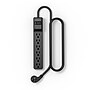 Staples TECH 6-Outlet Surge Protector, 4', 1800 Joules, Black (ST62766)~#|#~D3A7EF04-841A-401F-90FB47D35CC378CF_sc7