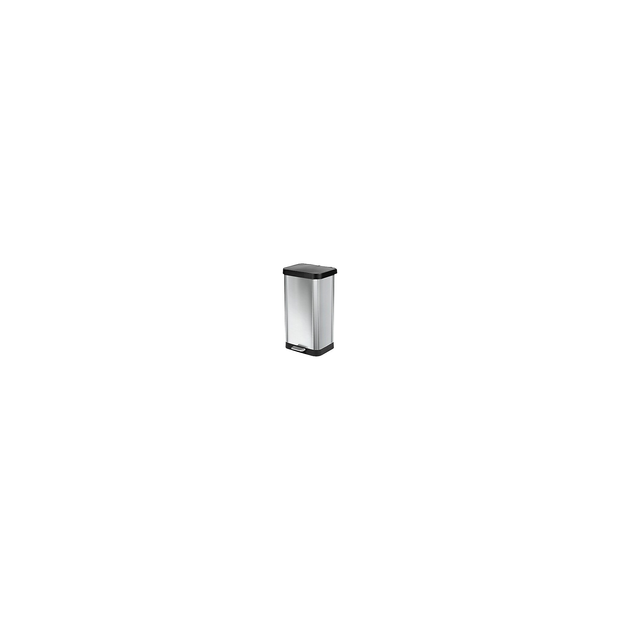 Glad Stainless Steel Step Trash Can, 20-Gallon, Stainless Steel/Black (GLD-74507) Sansujyuku sansujyuku.com