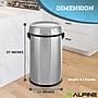 Alpine Industries Stainless Steel Trash Can with Swivel Lid, 17 Gallon (ALP470-65L-PKG)~#|#~D3B0A35E-AEB1-4AAA-AA19FE0577272863_sc7