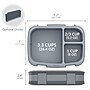 bentgo Fresh Bento Box, 3-Compartment, Charcoal, 39.2 oz. (BGOFR-2CH)~#|#~D3B4AACB-83C0-4493-B82F68D8498C21FC_sc7