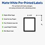 Avery Laser/Inkjet Rectangle Multipurpose Labels, 4" x 3-1/3", White, 40/Pack (S00DKN)~#|#~D3B746FE-2D92-4D6B-B2B3BE660463A36D_sc7