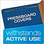 Pendaflex Pressboard Classification Folder, 1-Divider, 1 3/4" Expansion, Letter Size, Dark Blue, 10/Box (23732P)~#|#~D3C2BF24-2979-4378-9A94A45149B8DF5E_sc7