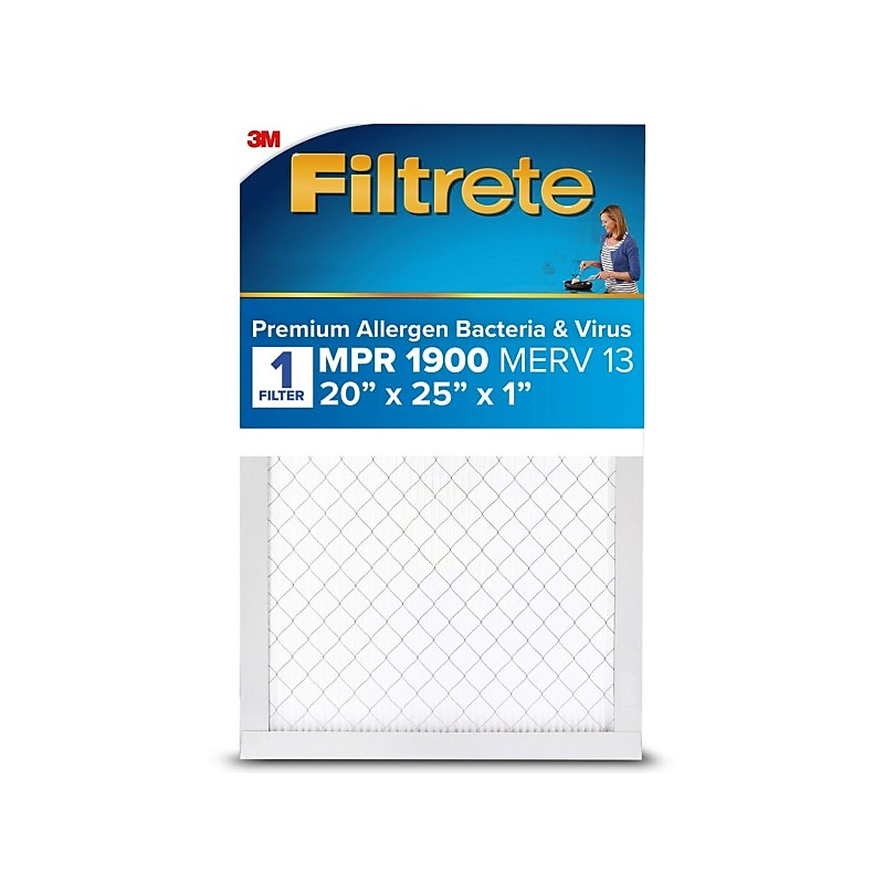 Filtrete High Performance Air Filter, 1900 MPR, 20" x 25" x 1" (UA03-4) image 1