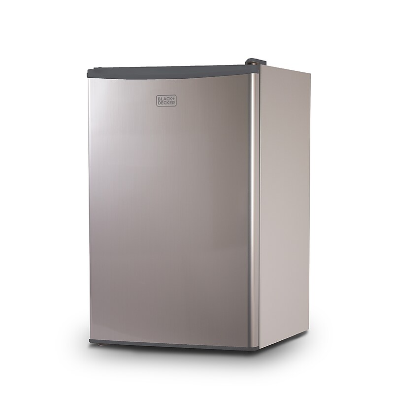 Black & Decker Adjustable Temperature Control Refrigerator with Freezer Compartment, 4.3 Cu. Ft., Gray/Silver (BCRK43V) image 1
