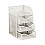 Mind Reader 4-Compartment Metal Desk Organizer, White (MESHMINI-WHT)~#|#~D3D53B14-3089-469E-B4C0CC05C56D2C26_sc7