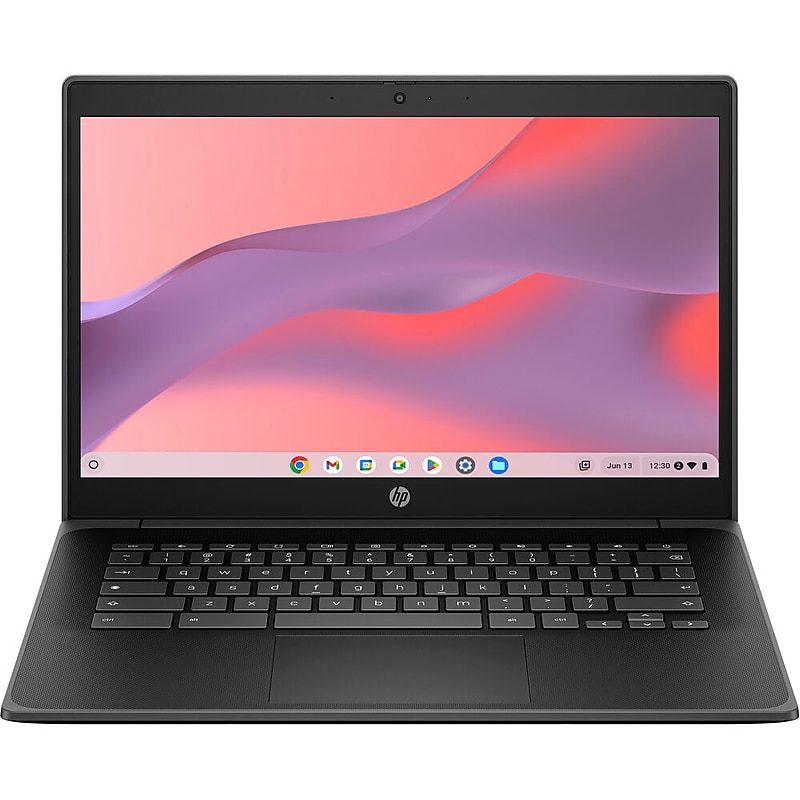 HP Fortis G1i 14" LCD Touchscreen Chromebook, Intel N150 3.6 GHz, 4GB RAM, 32 eMMC GB, ChromeOS, Black (B69S7UT#ABA) image 1