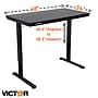 Victor Technology 48"W Electric Rectangular Adjustable Glass Standing Desk, Black (DC950B)~#|#~D3D8A6B2-6844-451F-8619356266CB14E3_sc7