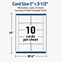 Avery Rectangle Business Cards, Matte White, 100/Pack (19479399745)~#|#~D3DB1CB3-7363-4960-96AB6B866A8A3EB2_sc7