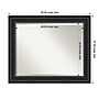 Amanti Art Ridge Black Frame Wall Mirror, 27.5" x 33.5" (A42674593609)~#|#~D3DC0059-9263-4C5F-8EEACFBC4B6B36F5_sc7