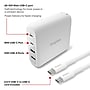 Staples TECH GaN USB-A/USB-C Wall Charger with Cable, 100W, White (ST62314)~#|#~D3E3EB6C-79EC-4EBF-9A79DAFF13EC9FAE_sc7