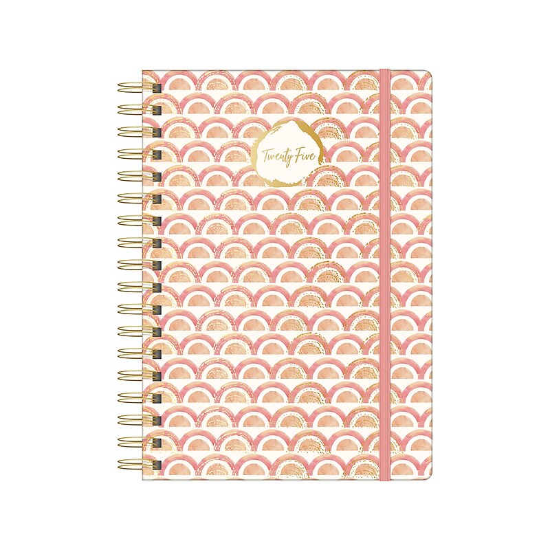 2025 Southworth Watercolor Sunset 7" x 9.25" Weekly & Monthly Planner, Hardcover, Multicolor (91087) image 1