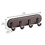 iDesign Wall Racks, Bronze, ABS (28005M2)~#|#~D3EAF6DA-BC1D-4B27-AF1B323BD3D815E0_sc7