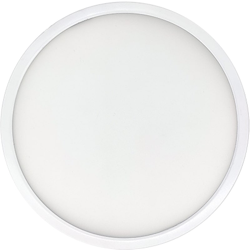 Bulbrite 9" Round 17-Watt 5 Color Selectable LED Flush Mount Light, 1400 Lumens, White (773611) image 1