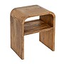 Storied Home Modern Waterfall Edge Mango Wood End Table, Natural (EC1722)~#|#~D3F24E7F-8133-49C4-8AED40E89421B9A3_sc7