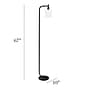 Simple Designs Modern Iron Lantern 67" Floor Lamp with Glass Shade, Black (LF2009-BLK)~#|#~D3F28E29-1829-47FE-92ED5A1998231135_sc7