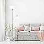 Simple Designs 71.5" Silver Floor Lamp with Dome Shades, 2/Pack (LF2000-SLV-2PK)~#|#~D3F384D8-05DB-4D04-9B7614BB53441DCA_sc7