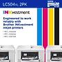 Brother LC504XL Black High Yield Ink Cartridges, 2/Pack (LC504XL2PK)~#|#~D3F6D1F8-3F13-4500-AD5DF2BC03C8B1D0_sc7