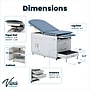 Viva Comfort Power Adjustable Exam Table with Step Stool & Storage, 500 lbs. Capacity, Blue (ADI996-09-S-BLU-MK)~#|#~D3F7D508-06DA-4673-97C50C11078A6E89_sc7