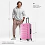 InUSA Endurance 28" Hardside Suitcase, 4-Wheeled Spinner, TSA Checkpoint Friendly, Pink (IUEND00L-PNK)~#|#~D3FE1C68-913F-4635-8CE5EBBA2B4E4D71_sc7