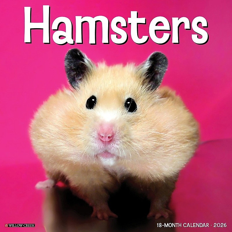 2026 Willow Creek Hamsters 12" x 12" Monthly Wall Calendar (57025) image 1