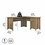 Bush Furniture Salinas 60"W L Shaped Desk with Storage, Reclaimed Pine (SAD160RCP-03)~#|#~D4097BCE-A14B-417E-AAB26541174A6E54_sc7