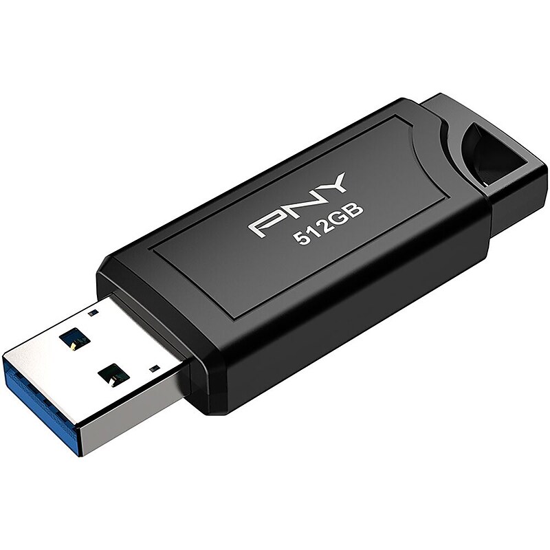 PNY PRO Elite V3 Dual 512GB Gen 2 Type-A Flash Drive, Black (P-FD512PROV3-GE) image 1
