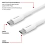 Staples TECH USB-C to USB-C Charging Cable, 9.8 ft., White (ST62336)~#|#~D4125AF6-1352-4E4A-BA2527D8872461E7_sc7