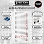 Triton Products LocBoard 18" x 36" x 9/16" Steel Square Hole Pegboard, 18 Assorted Hooks (LB18-1WH-KIT)~#|#~D4157038-F1BD-43C6-90061CC8B86DFE1D_sc7