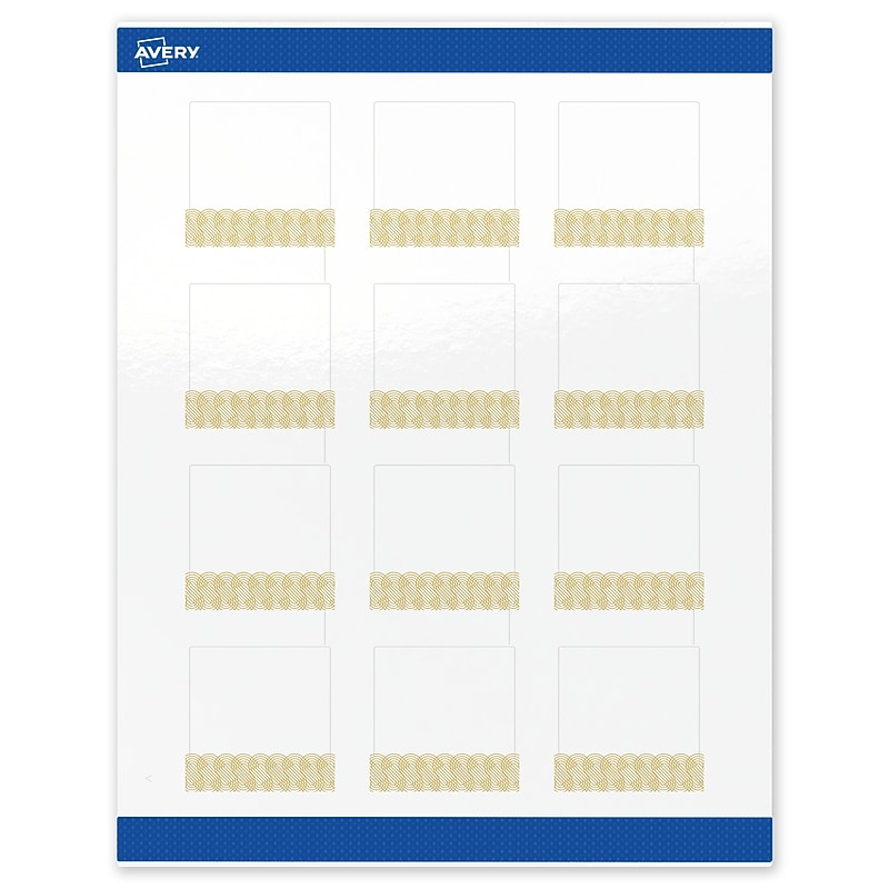Avery Laser/Inkjet Square Multipurpose Labels, 2" x 2", White, 120/Pack (S00-EWR) image 1