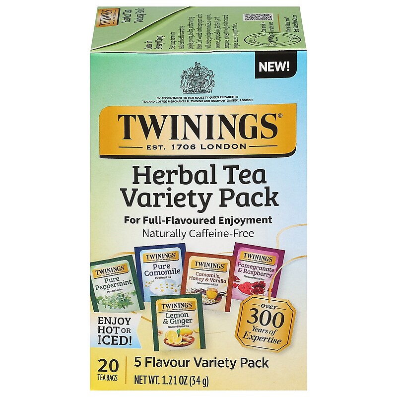Twinings Assorted Herbal Tea Bags, 20/Box (F08666) image 1