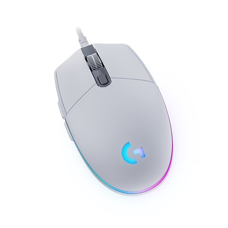 Logitech G203 Lightsync Gaming Optical USB Gaming Mouse, White (910-005791) image 1