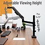 Mind Reader Single Monitor Arm for 13" - 32" Monitor, Gas Spring VESA Desk Mount, Black, (AGTILT-BLK)~#|#~D41A68CB-BF9E-47B7-9461362D27E5F191_sc7