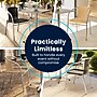 Flash Furniture Lila Aluminum/Rattan Stacking Chair, Black, 4/Pack (4TLH020BK)~#|#~D41B833B-E20C-4460-B0575EF1A2A72A42_sc7