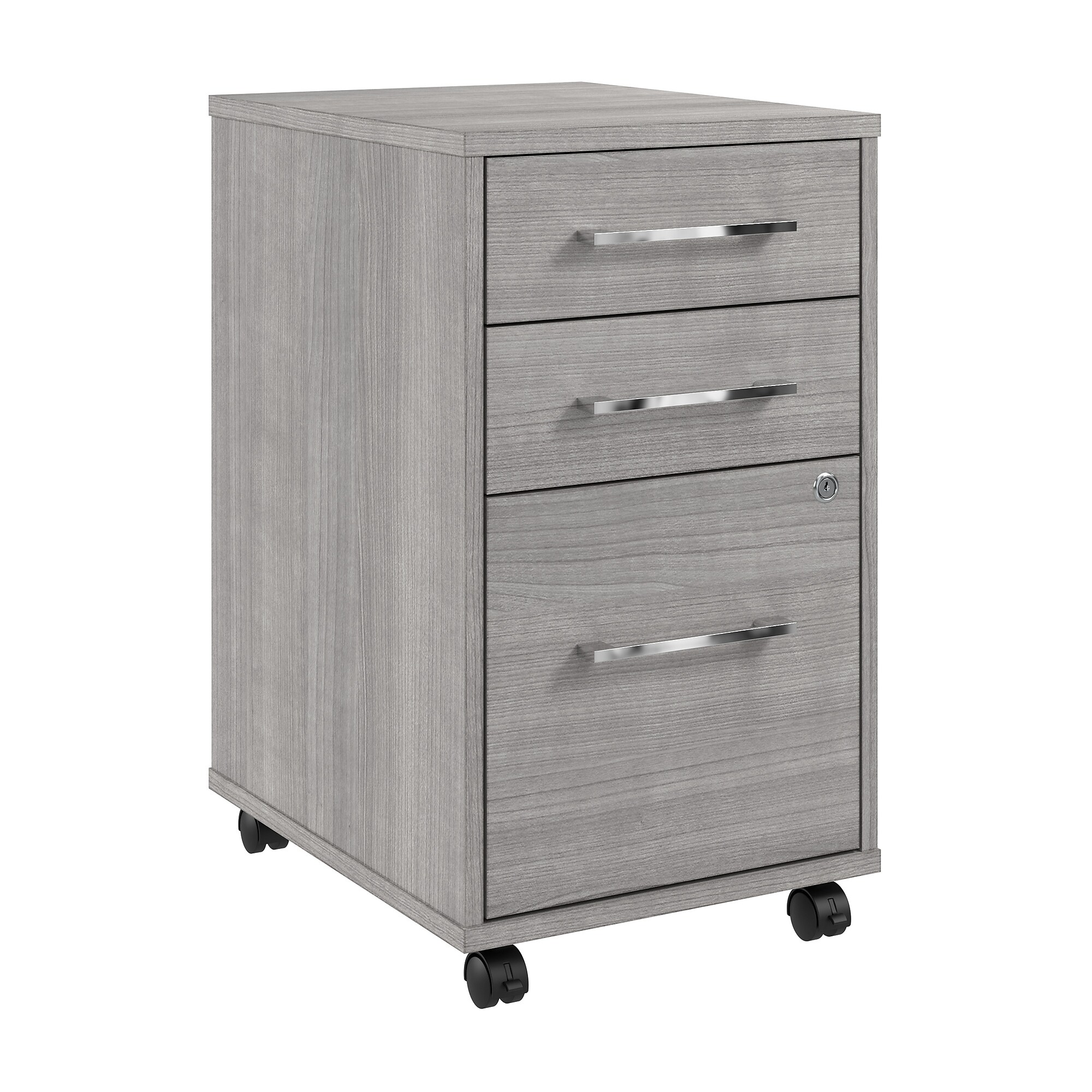 Bush Business Furniture Hustle 3 Drawer Rolling File Cabinet, Platinum Gray (HUF116PG) Sansujyuku sansujyuku.com