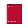 Staples 3-Subject Notebook, 8" x 10.5", Wide Ruled, 120 Sheets, Assorted Colors, 3/Pack (ST11669C)~#|#~D41F1CA2-2D06-4E40-B90D3B0D388F97F6_sc7