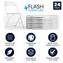 Flash Furniture HERCULES Plastic Folding Chair, Premium White, 24/Pack (24LEL3WHITE)~#|#~D41FBBBE-A7DD-4AB5-A5D976D6B2A04EFC_sc7