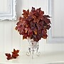 Nearly Natural 20" Autumn Maple Leaf Artificial Plant in Metal Planter (P1545-BG)~#|#~D41FFA0B-9D13-4F10-AD53CE6BB4D99327_sc7