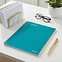 Staples Premium Poly 5-Subject Notebook, 8.5" x 11", College Ruled, 200 Sheets, Teal (ST58320D)~#|#~D420B1FC-7299-40F6-A098F3114D19C556_sc7