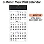2026-2027 Excello Brands Large Print 13" x 27" Academic Monthly Wall Calendar, Black (WC-AY26-1327-BK)~#|#~D423ED14-F3C2-47B5-BB713857EC182F8B_sc7