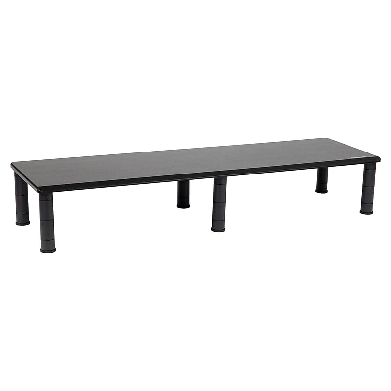 Mind Reader Adjustable Dual Monitor Stand, Black (DUBMO-BLK) image 1