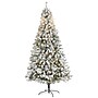 Nearly Natural 8-ft Flocked Rock Springs Spruce Artificial Christmas Tree with 500 Clear LED Lights (T1754)~#|#~D42674AB-9E78-41FB-81C3B86269F98BF7_sc7