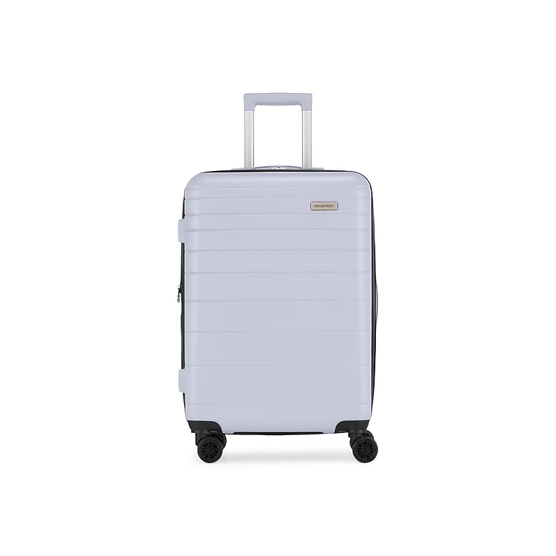 Bond Street Panoramic 26.5" Hardside Suitcase, 8-Wheeled Spinner, TSA Checkpoint Friendly, Silver (HLG7524BS-SILVER) image 1