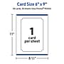 Avery Integrated Cards, 6" x 9", Glossy White, 50/Box (95355)~#|#~D42A67C3-9B09-4BAA-BB34DC980035C304_sc7