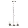 Lalia Home 3-Light 15" Classic Clear Glass and Metal Hanging LED Pendant Chandelier, Brushed Nickel (LHP-3012-BN)~#|#~D430942B-C10F-489D-ADF8A1250E00392E_sc7