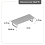 Anji Mountain Mango Wood & Metal Monitor Stand, Up to 32" Monitor, White Wash (MS-WWS-06NKL-PD)~#|#~D4324925-385B-47F1-A2B56D6BA9A31D81_sc7