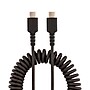 StarTech.com 3.3ft USB-C Heavy Duty Coiled Cable, Male to Male, Charge/Sync, Black (R2CCC-1M-USB-CABLE)~#|#~D433BB14-300C-4B0F-AA8BE2FD5487F503_sc7
